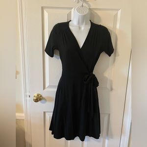 Black Mini Dress (Wrap Dress)